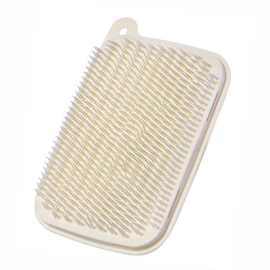 Cleaning Brush Soft Dense Bristles Easy To Rinse Versatile Drainer Household Scrubber Fruits Vegetables Dirt Removal Hanging Hole Cleaning Scrubber