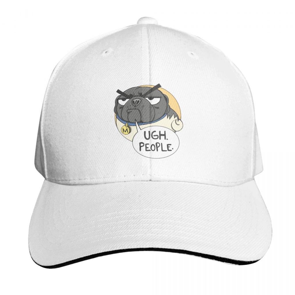 Ugh People Miserable Mister Max the Pug Baseball Cap Unisex hat Hat Baseball Cap Golf hard hat Unisex Caps Womens