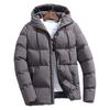Winter Men Jacket Hooded Slim Fit Long Sleeve Drawstring Pockets Windbreaker for Daily Wear