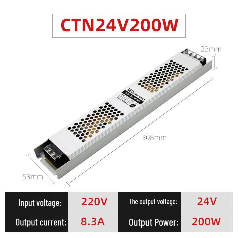 Ultra-Thin 12V DC To 24V LED Strip Power Supply