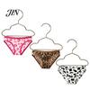 Rearview Mirror Decoration Leopard Print Underpants Car Pendant, Cute Mini Metal Hangers, Triangle Safe Pendant Underwear Quirky Auto Interior