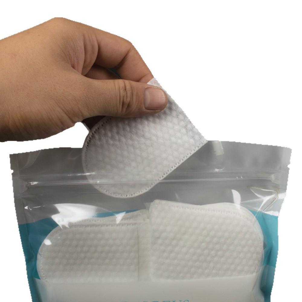 Cross U-Shaped Finger Cot Makeup Remover Cotton Pads, 120PCS/Bag, Sealed Packaging