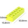 100g 2x6 Dot DlY Assembling Modules ThickFigures Bricks Educational Toy Creative Design SizeCompatible Equipped With Durable Plastic Playthings for