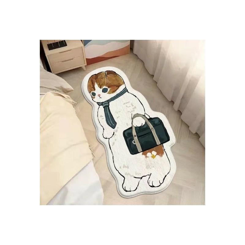 Tappeto Peluche Cartoon Mofusand con Design Stampato per Bagno Porta Ingresso Decorazione