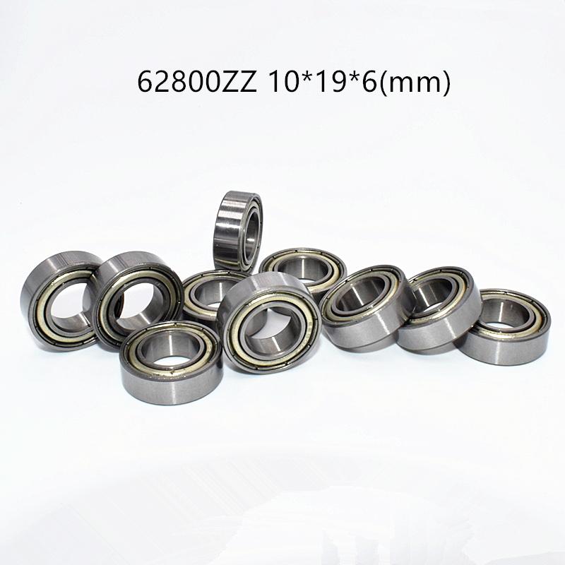 

Подшипники 10шт 62800ZZ 10*19*6(мм) Металлический Герметичный