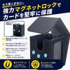 Areshika Vertical Deck Case with Protect Deck Leather Magnetic Trading Card Case Vertical with Window, (White, Window)