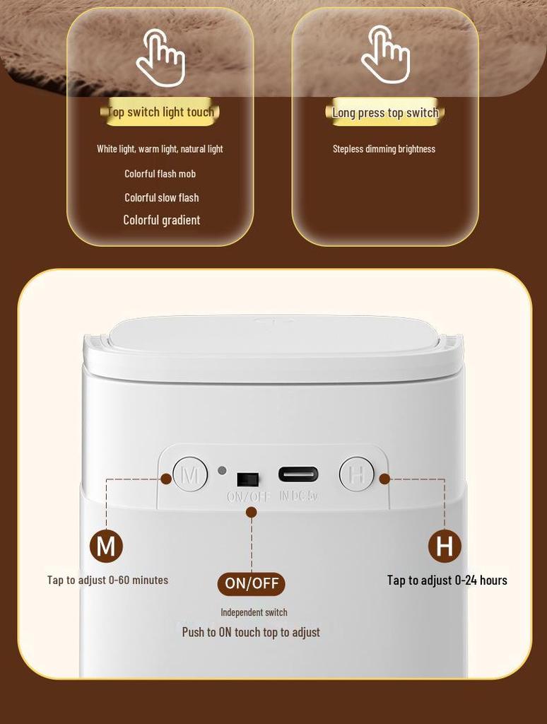 LED Night Light with Remote - Baby Sleep & Eye Protection Bedside Lamp for Breastfeeding & Children's Room