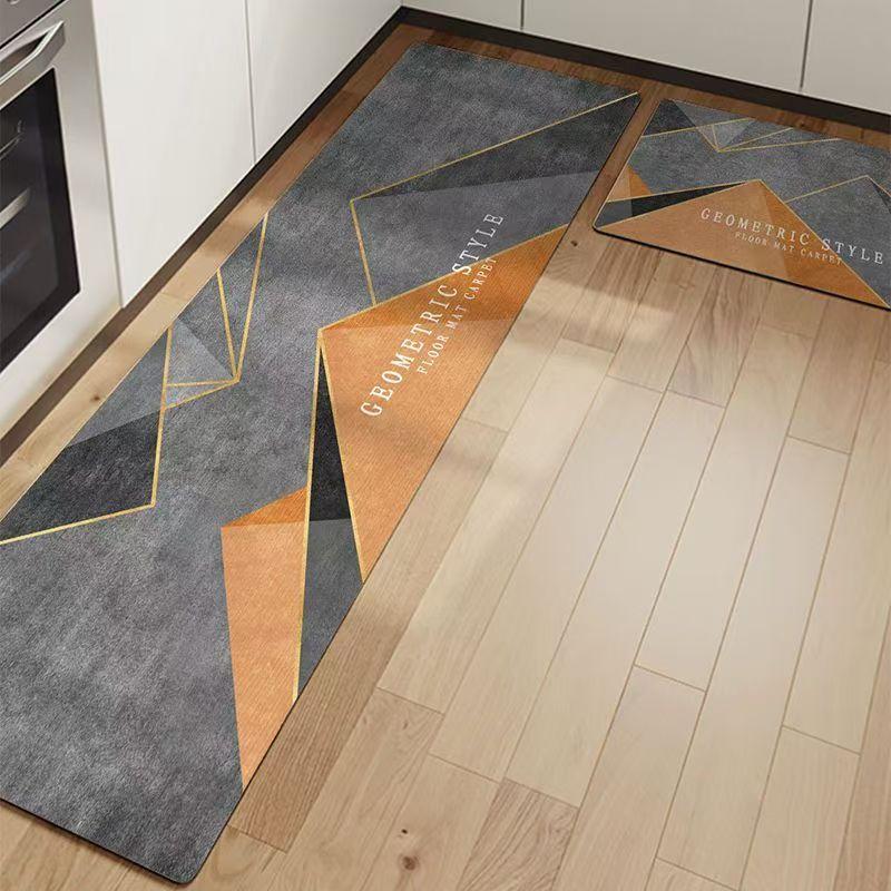 Kitchen Mat Absorbent Printed Kitchen Rugs Non-slip Area Mat Hallway Long Carpets for Living Room Bedroom Entrance Doormat Bath