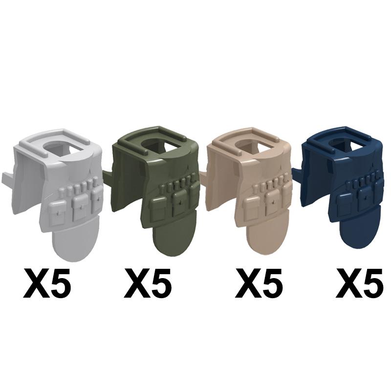 MOC US Soldiers Figure Vest Building Blocks Military Tactical Armor Army Bricks Weapons Accessories Toy Children J023