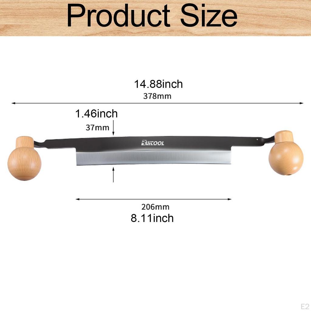 Hoblovací nůž Dřevěné rukojeti Jednoduchý Rovný Kácený Holicí nástroj