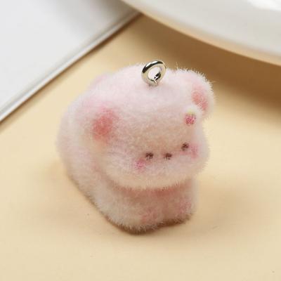 Živica Vločkovaná Roztomilý trojrozmerný prívesok na kľúče pre mačky Prívesok na kľúče do auta Prívesok s taškou