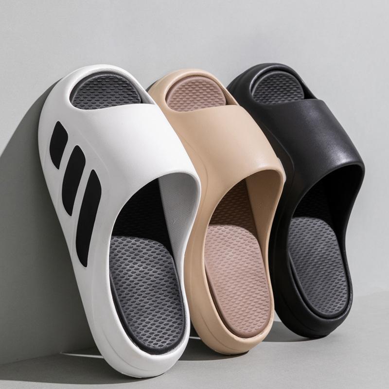 Men Slippers Slides with a Sense High Aesthetic Value External Wear Anti Slip Thick Bottom, Beach Cool Slippers for Men