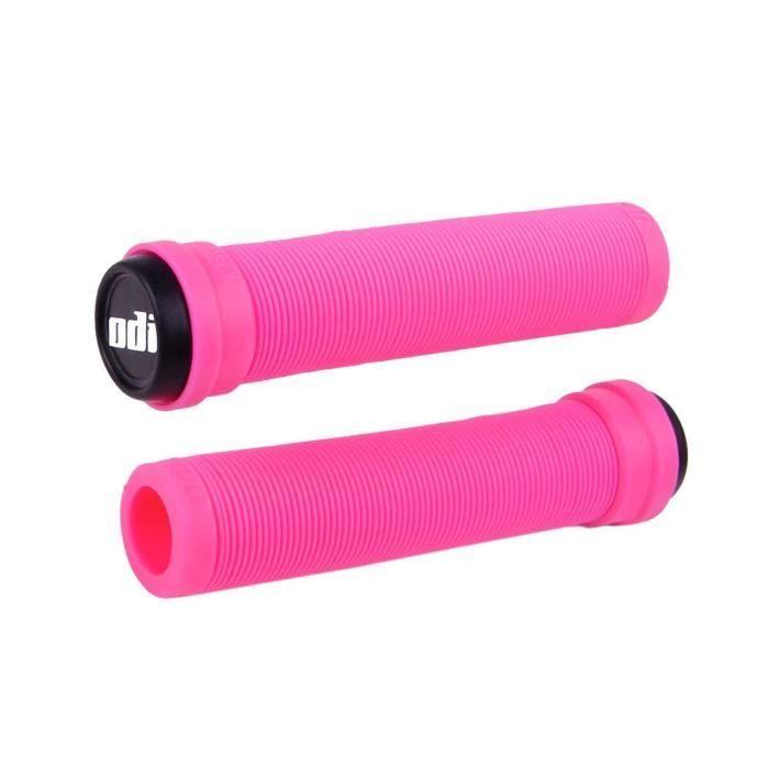 Gripy ODI Longneck Flangeless - růžové - 31x135 mm - BMX - Muž - Dospělý