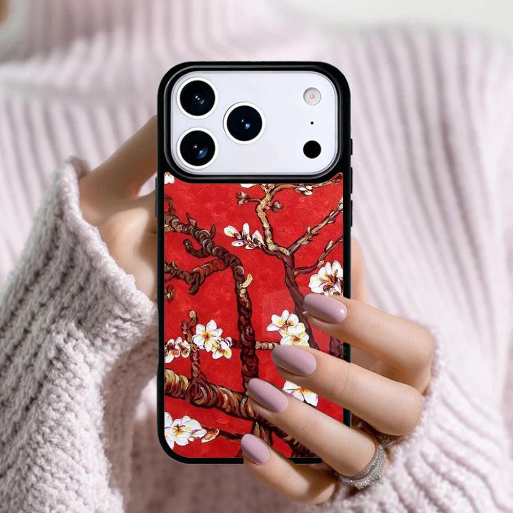 Blossoming Almond Tree Soft Phone Case For Apple iPhone 17 Air 16E 15 14 Plus 13 12 11 Pro Max Mini Funda Cover