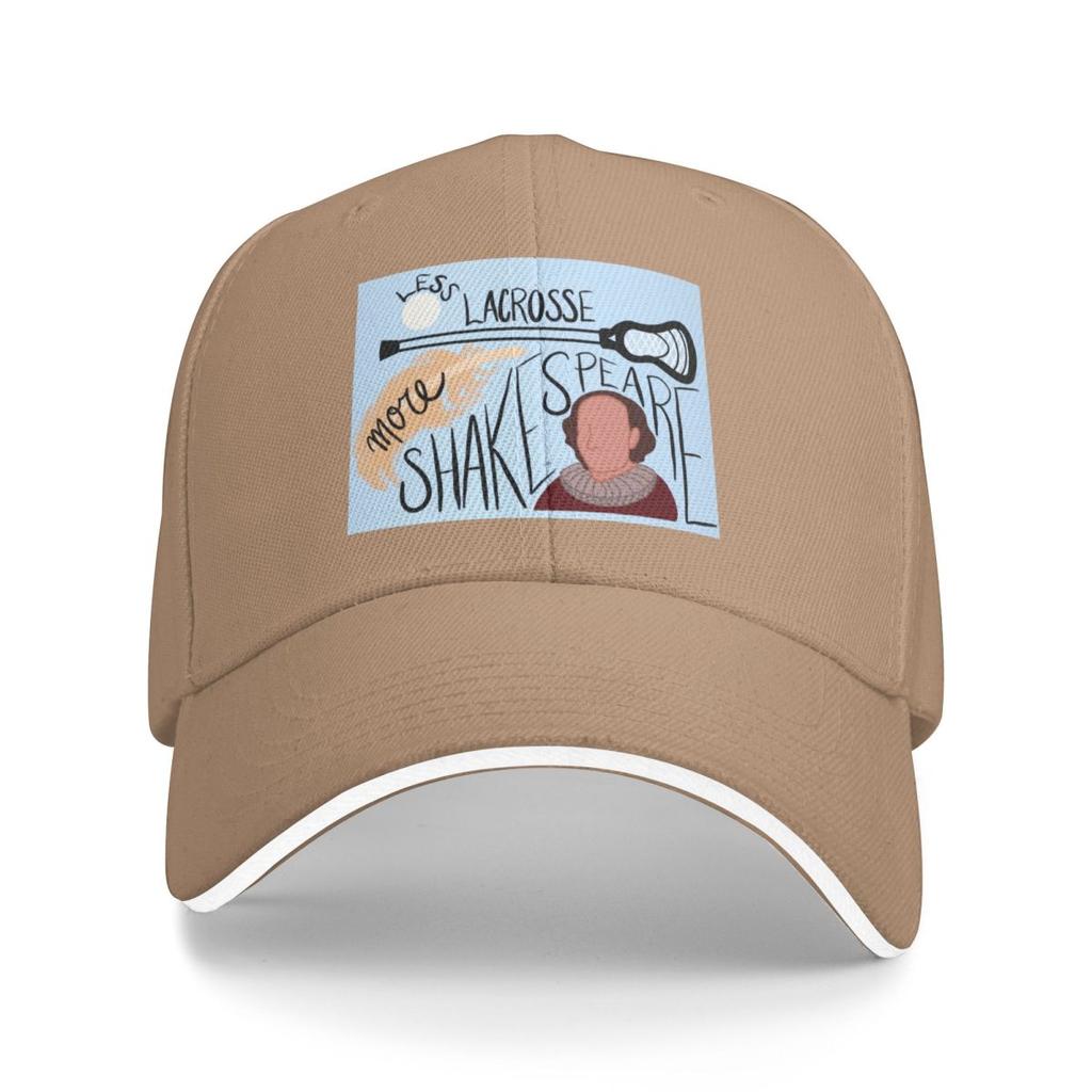 Less Lacrosse More Shakespeare Baseball Cap Hat Man For The Sun Military Tactical Fashionable Wild Ball S Women Mens