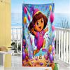 Dora Explorer Beach Towel Soft Durable Quick-Dry Comfortable Lightweight Suitable for Sports, Travel, Swimming, Yoga, Bathroom, Beach, And Pool