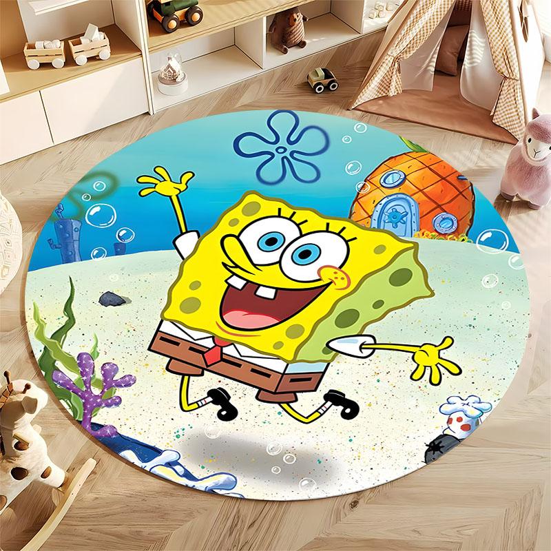 Best Seller! Classic Cartoon Doraemon Print Round Carpet Surprise Gift for Boys and Girls Bedroom Mat Living Room Sofa Study Rug
