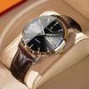 Business Casual Man Wristwatch Luminous Waterproof Date Leather Men's Quartz Watch High Quality Fashion Watches
