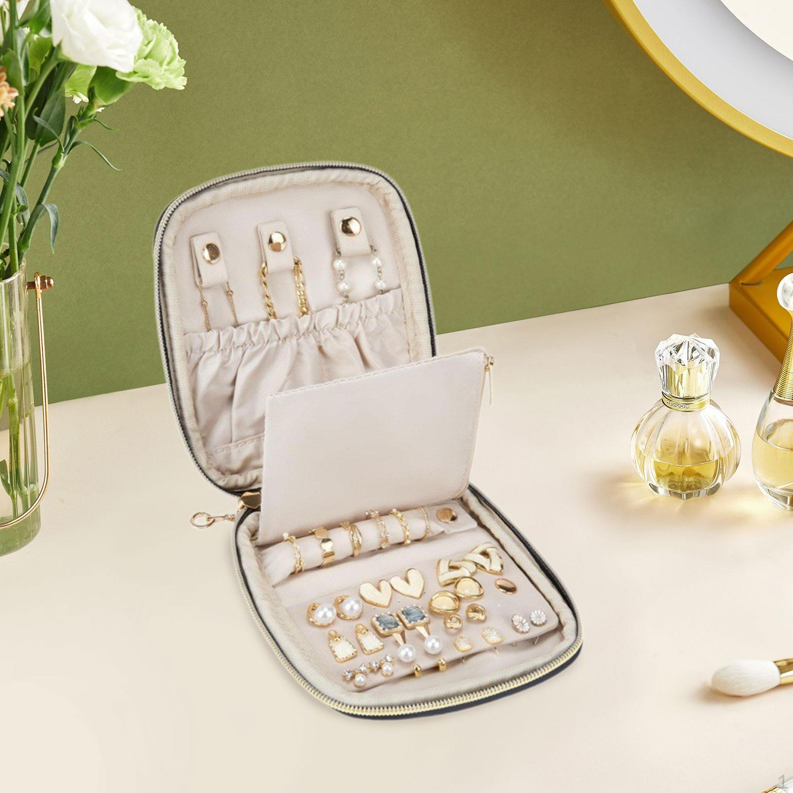 

Сумка Сережки Ювелірна скринька Органайзер для зберігання Органайзер для ювелірних виробів чорний