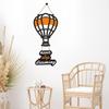 Dekoratives Wandbehang Holz Kunst Dekoration Artikel für Zuhause | Büro | Wohnzimmer | Schlafzimmer | (Heißluftballon)