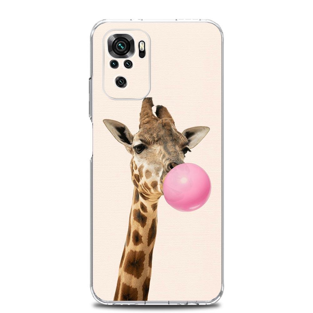 giraffe illustration Soft TPU Phone Case For Xiaomi Redmi Note 15 14 13 12 4G 10 11 Pro Plus 5G 14C 13C 12C 10C 9A Cover