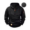 2025 New Men's Long Sleeve Hooded Pullover - Casual Autumn/Winter Sports Top