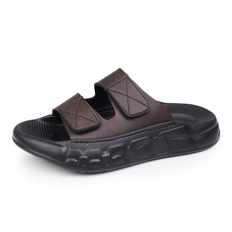  Men's Shoes Summer Sports Slippers For Men EVA Soft-Soled Indoor Sandals Men's High-quality Leather Comfortable Slippers