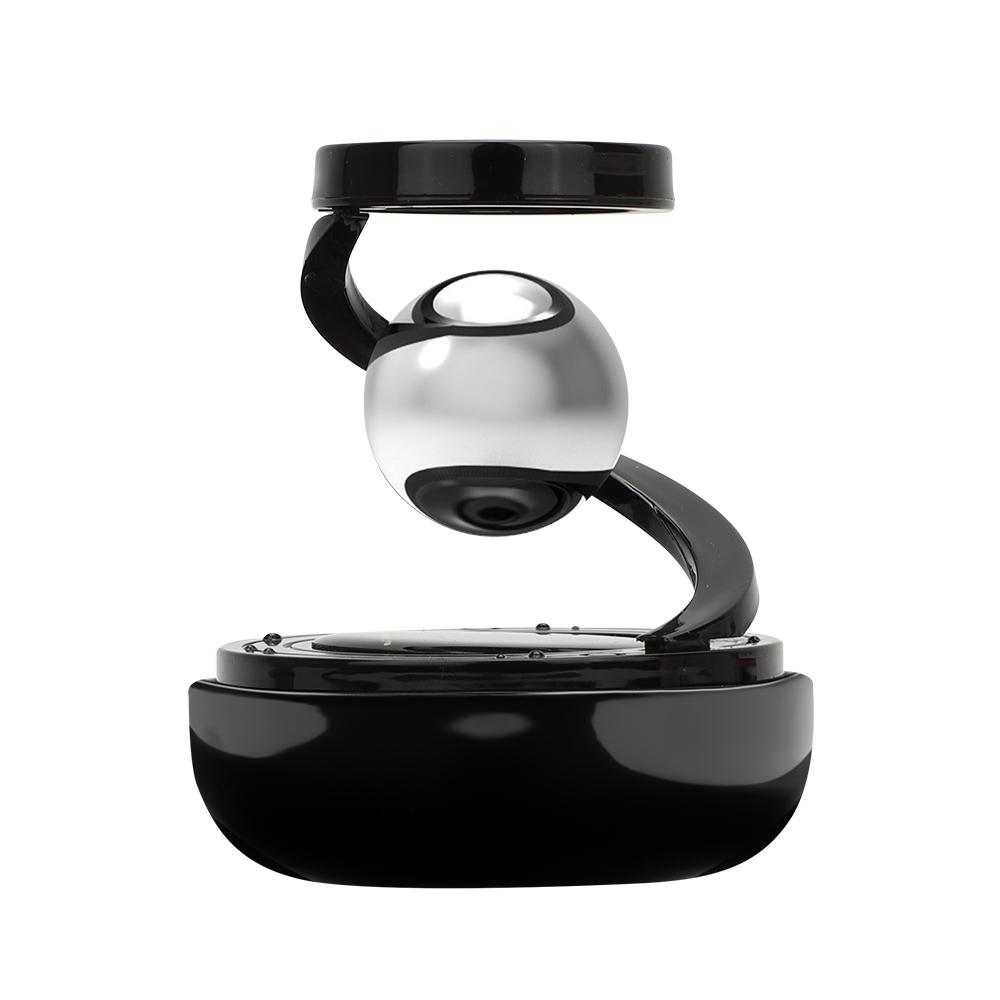 Solar Powered Car Decor Auto Rotating Double Ring Floating Ornament Central Control Dashboard Decoration for Vehicles Windshield