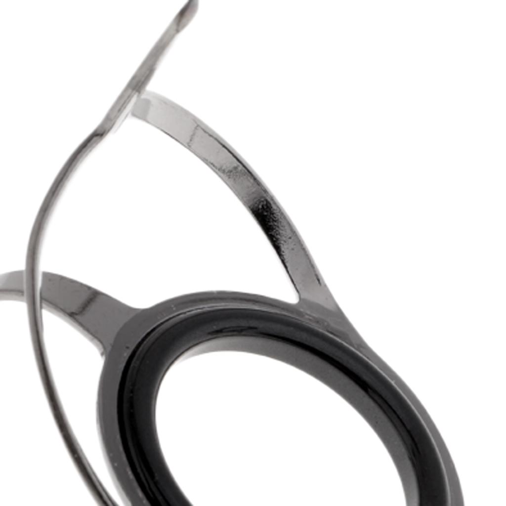 8pcs Double Leg Fishing Rod Guides Saltwater Fishing Rod Tip