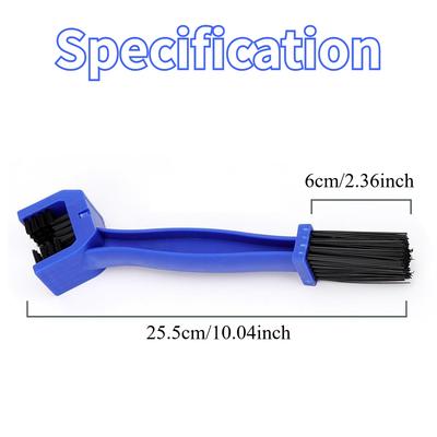 Bike Chain Cleaner Motorcycle Chain Brush Double Ended Nylon Bristles Bike Gear Maintenance Easy Scrub Durable Tool