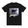 Juan Meme Horse On Balcony Graphic T Shirt Unisex Women Fashion Oversized Funny T Shirts Male Casual ONeck Tshirt Tops Streetwear