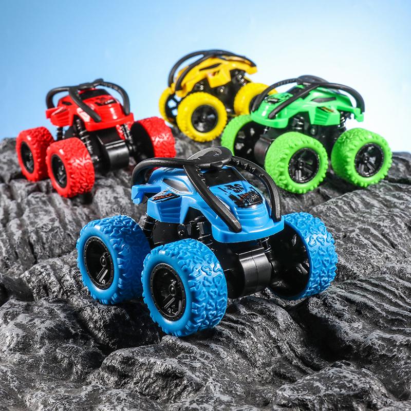 Four Wheel Drive Stunt Inertia Toy Car - Inertia Drive, No Battery Required, High Playability - Suitable for Boys and Girls As G