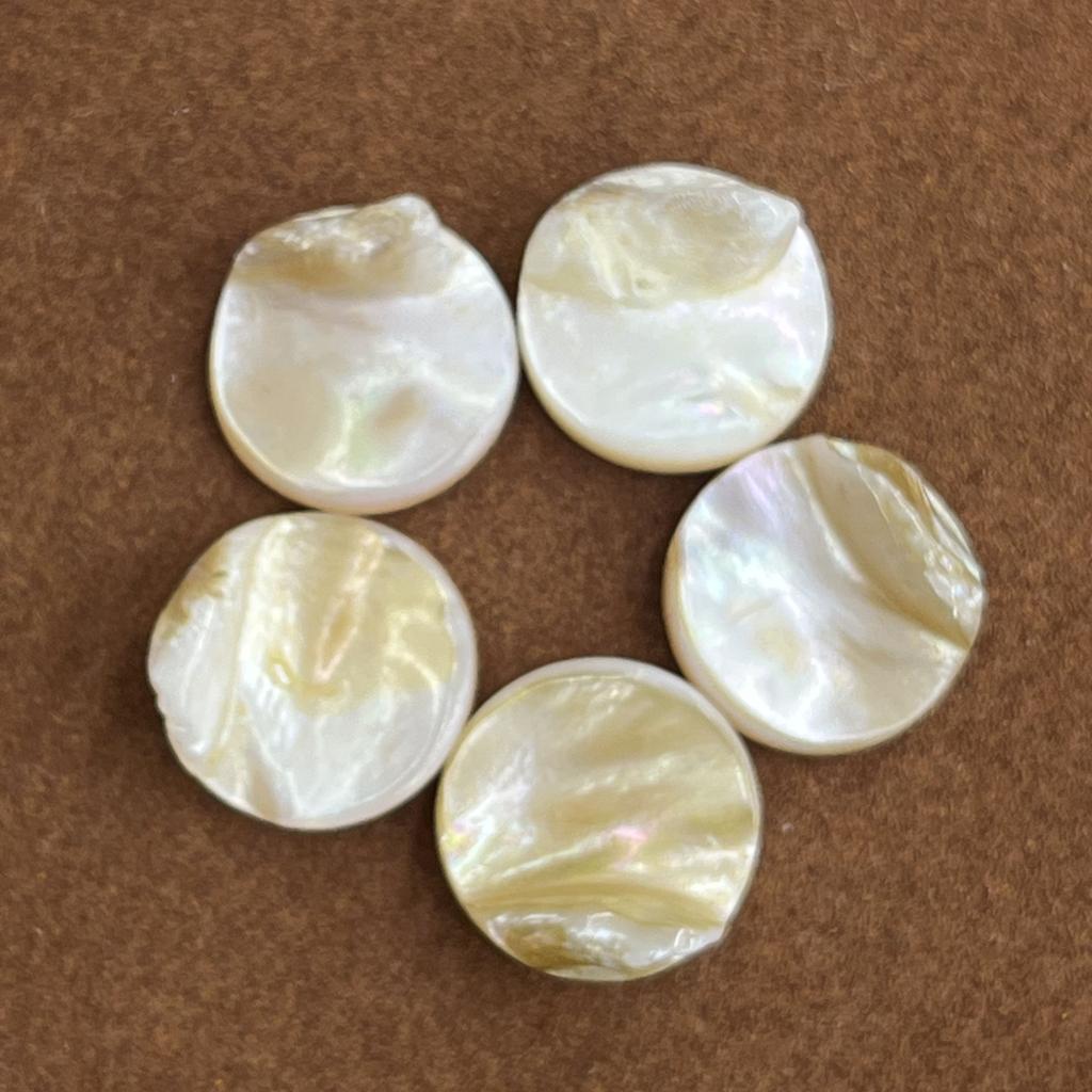 20Pcs/Pack, Irregular Round Shell Beads, Natural Shell Loose Beads, 20mm, for Jewelry Making DIY Supplies, Unisex Crafts