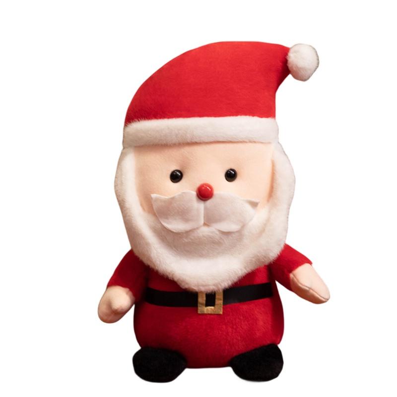 Cute Christmas Teddy Bear Plush Toy Cartoon Style Santa Claus Christmas Reindeer Snowman 25cm/38cm 0.15kg/0.37kg
