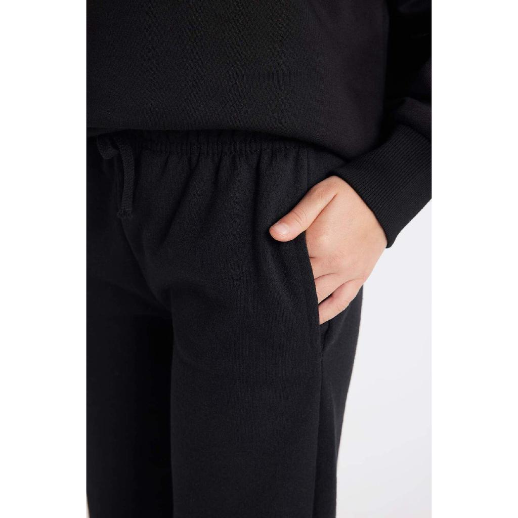 Girls' Black Jogger Standard Fit School Sweatpants Y1226a623au