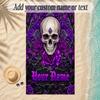 Gothic Theme Soft Beach Towel Personalized Custom Name Text Towel Portable for Beach Pool Travel