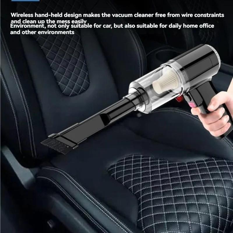 Samochodowy przenośny odkurzacz samochodowy 12000pa mocne czyszczenie szczelin mini bezprzewodowy ręczny odkurzacz akcesoria do czyszczenia