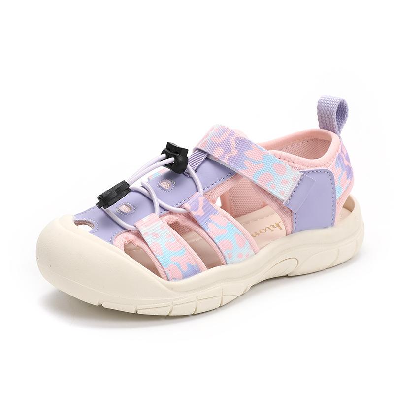 New Camouflage Children's Sports Sandals Toe Protection Stream Tracing Shoes for Boys Chic Looks Teenage Girl Beach Shoes I05125