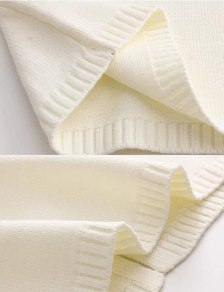 Suéter Feminino S-Lifeeling Fofo de Manga Comprida Estilo Garota da Floresta Solto Quente de Lã de Ovelha Gola Redonda Comprimento Longo, Estilo, Outono/Inverno, Ajuste, Estampado, Macio, Algodão, Gola,