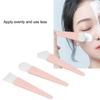 3pcs Easy To Clean Silicone Brush Applicator Kit Soft Silicone Reusable Makeup Brush  Travel Use
