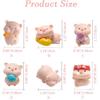 Animal Magnets Refrigerator, Glrovazas 12Pcs Locker, Funny Magnets, Resin Pig Decorative Magnets for Classroom Kitchen Office