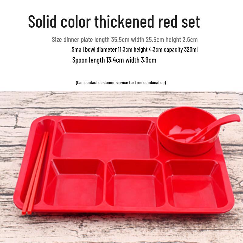 Commercial Melamine Divided Lunch Tray