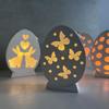 Hollow Easter Egg Rabbit Lamp Silicone Mold for Creative DIY Easter Decorations with Epoxy Resin Casting
