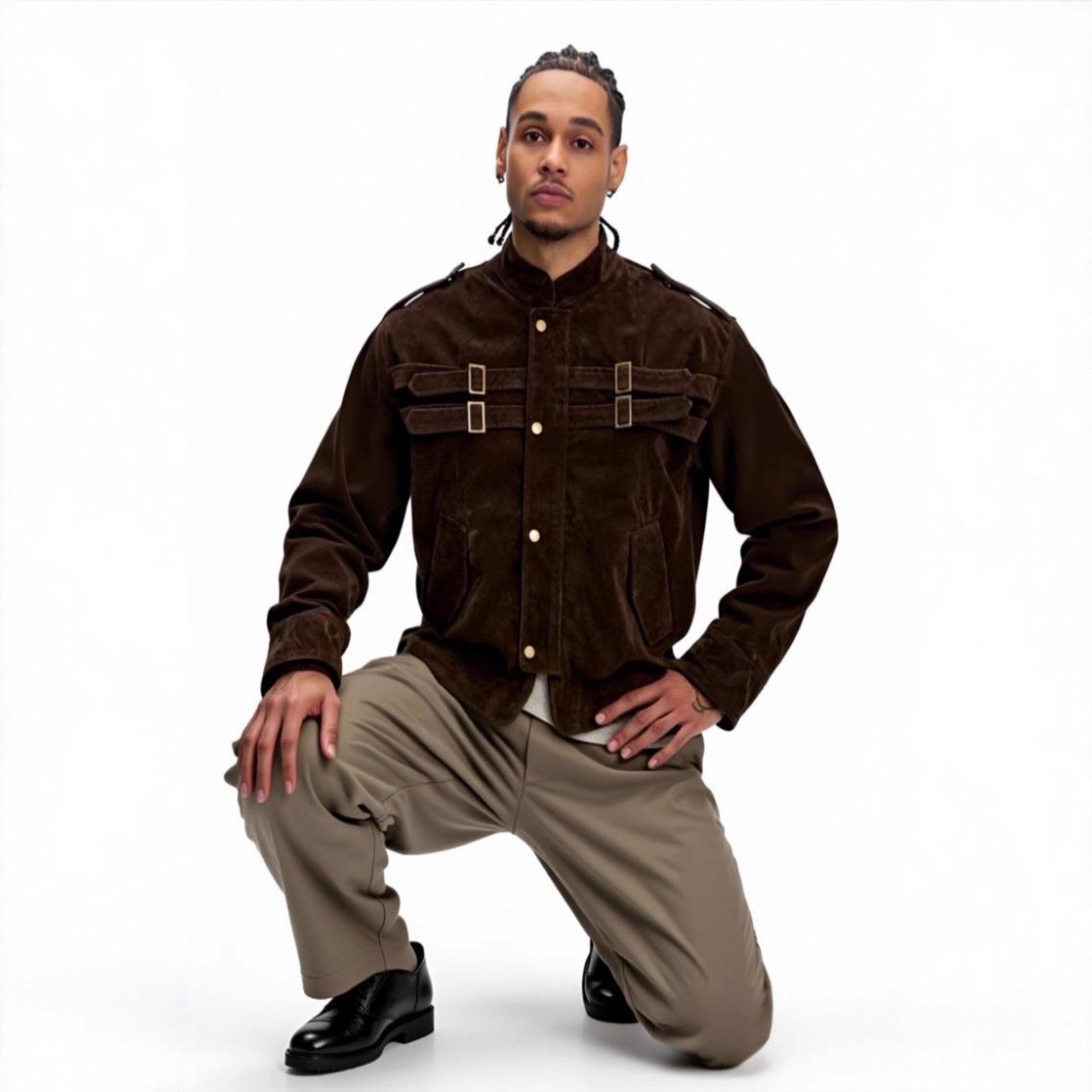 

Unisex Korean Style Patchwork Jacket - Men s Autumn/Winter Trend M