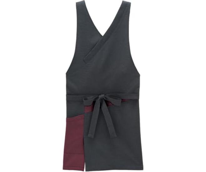 

Bib Apron Japanese Bib Apron FK7201 Charcoal x Red F [Face Mix]