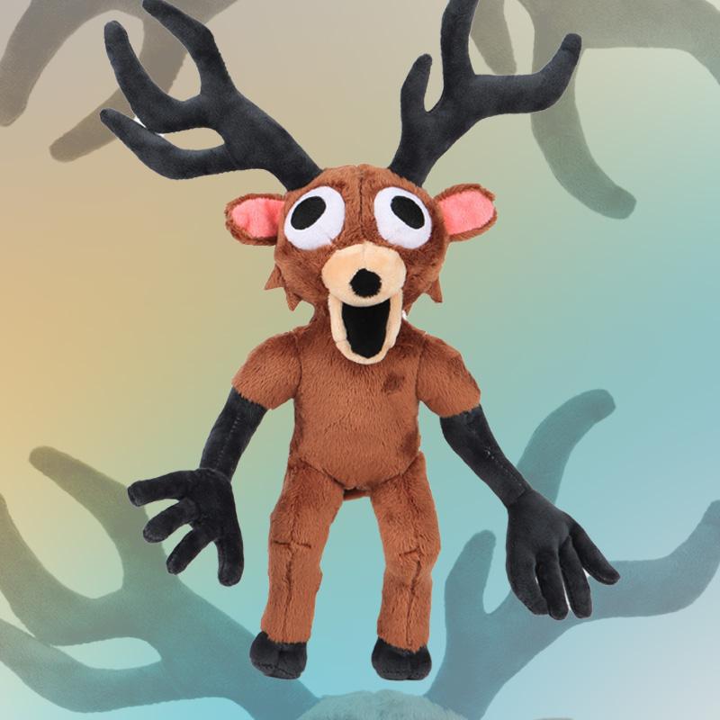 38cm 99 Nights Cartoon In The Forest Deer Plush Toys Cotton Stuffed Doll Anime Animal for Kids Birthday Gift Halloween Gifts