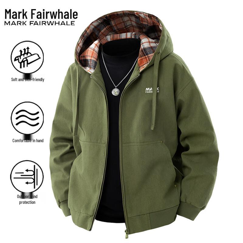 Mark Fairwhale Men's Casual Hooded Jacket