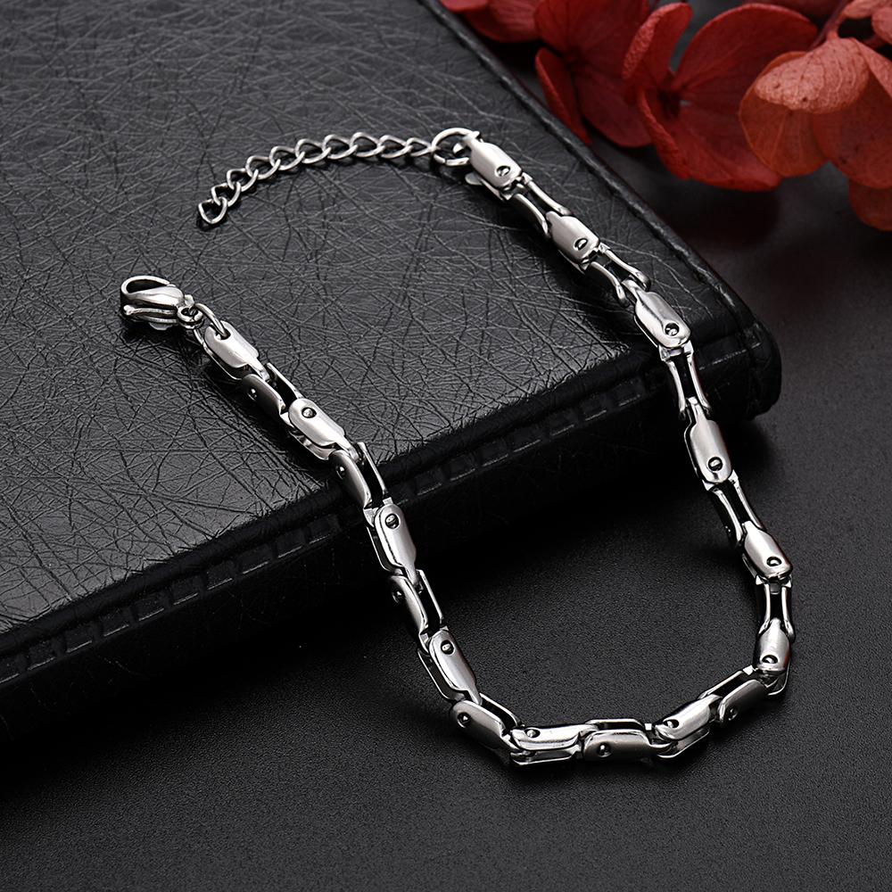 New charms y2k Solid Copper 18K Gold Filled unique Chain Bracelets for Men Women Wedding Party 18+5cm Anniversary gift