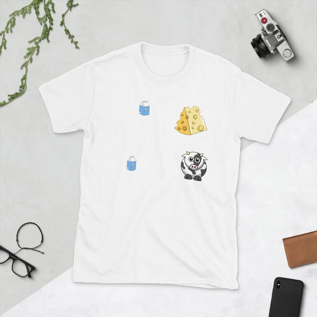 Milk Calculus Milk Differential Is Cheese Unisexs T Shirt Cow Funny Science Math Tee Shirt Short Sleeve TShirt Cotton Gift Tops