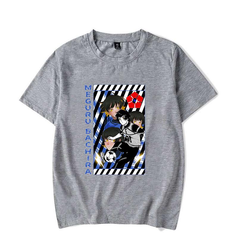 New Funny Anime BLUE LOCK Printed T-shirts Fashion Women Short Sleeve Cool Summer Casual Tops Loose Shirt Tees
